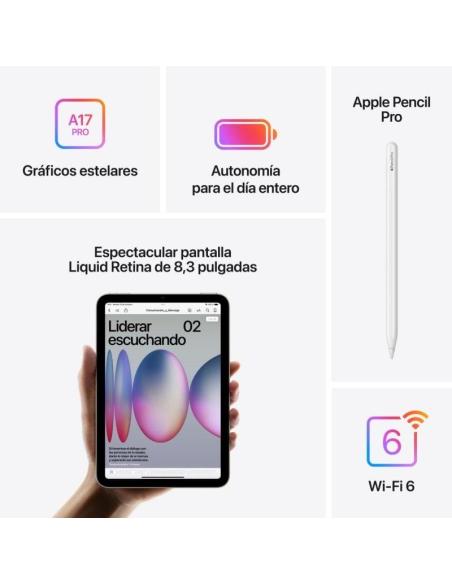 Apple iPad mini 2024 128GB WiFi Gris Espacial