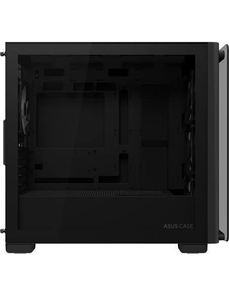 Asus A23 PLUS Micro-ATX ARGB Cristal Templado USB-C 3.2 Negro