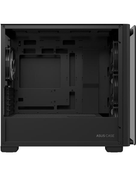 Asus A23 PLUS Micro-ATX ARGB Cristal Templado USB-C 3.2 Negro