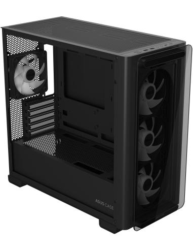 Asus A23 PLUS Micro-ATX ARGB Cristal Templado USB-C 3.2 Negro