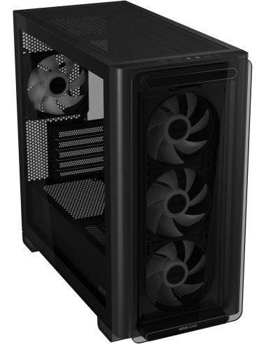 Asus A23 PLUS Micro-ATX ARGB Cristal Templado USB-C 3.2 Negro