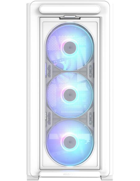 Asus A23 PLUS Micro-ATX ARGB Cristal Templado USB-C 3.2 Blanca