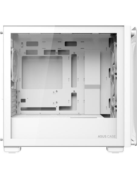 Asus A23 PLUS Micro-ATX ARGB Cristal Templado USB-C 3.2 Blanca