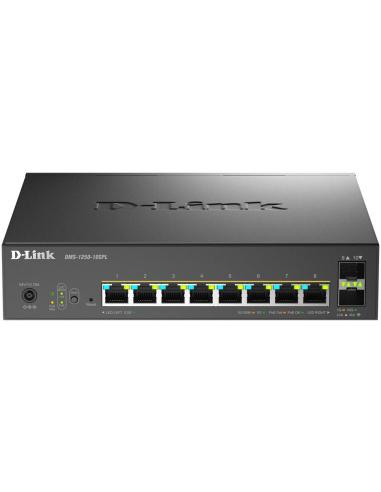 D-Link DMS-1250-10SPL/E Switch PoE Gestionado L2 8 Puertos Gigabit Ethernet + 2 SFP