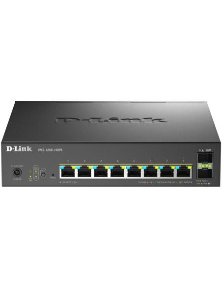 D-Link DMS-1250-10SPL/E Switch PoE Gestionado L2 8 Puertos Gigabit Ethernet + 2 SFP