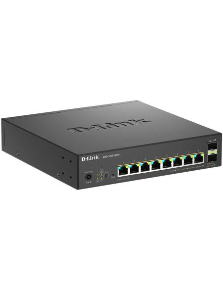 D-Link DMS-1250-10SPL/E Switch PoE Gestionado L2 8 Puertos Gigabit Ethernet + 2 SFP
