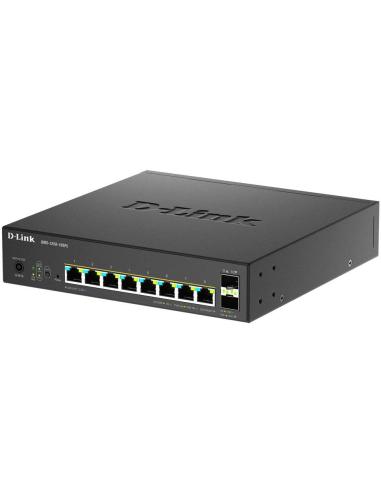D-Link DMS-1250-10SPL/E Switch PoE Gestionado L2 8 Puertos Gigabit Ethernet + 2 SFP