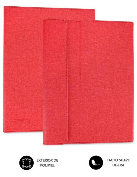 Subblim Clever Stand Funda para Tablet de 10.1" Roja