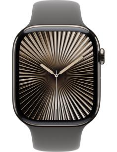 Apple Watch Series 10 GPS 46mm Caja Titanio con Correa Deportiva Gris Piedra S/M