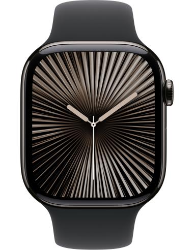 Apple Watch Series 10 GPS + Cellular 46mm Caja Titanio Gris con Correa Deportiva Negra S/M