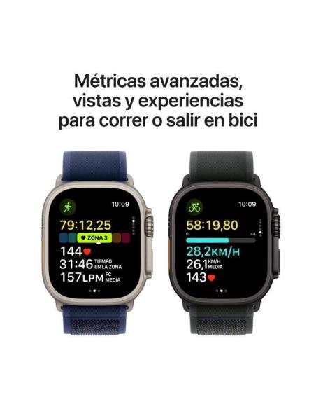 Apple Watch Ultra 2 GPS + Cellular 49mm Caja Natural Titanio con Correa Alpine Loop M Canela