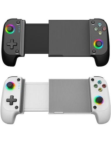 Mars Gaming MGPX Gamepad Bluetooth 5.0 para Android e IOS RGB Neon Vibración Dual Turbo Negro