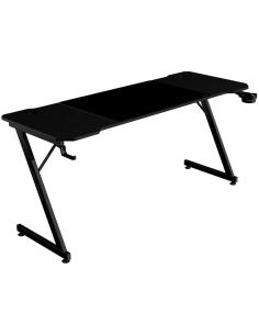 Mars Gaming MGD-X160 Mesa Ergonómica Alfombrilla XXL Soporte Auriculares y Bebida 160x60cm Negro-AGAMEG0068