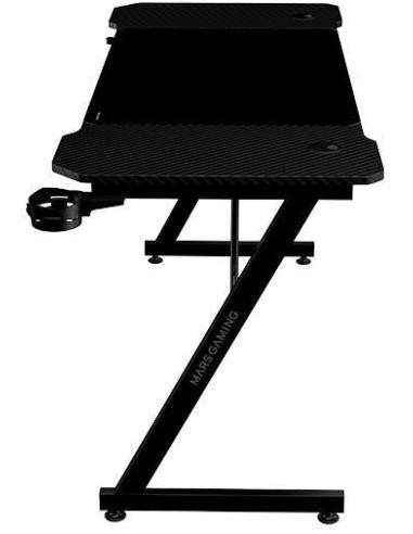 Mars Gaming MGD-X140 Mesa Ergonómica Alfombrilla XXL Soporte Auriculares Y Bebida 140x60cm Negro