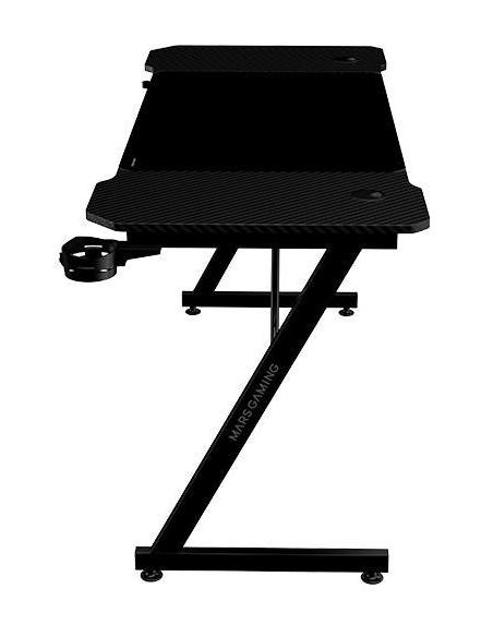 Mars Gaming MGD-X140 Mesa Ergonómica Alfombrilla XXL Soporte Auriculares Y Bebida 140x60cm Negro