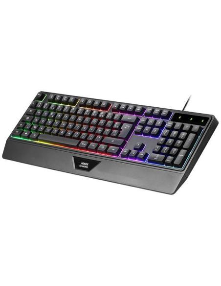 Mars Gaming MCP124PRO Combo RGB 4en1 Teclado H-Mech Ratón Auriculares Alfombrilla Español Negro