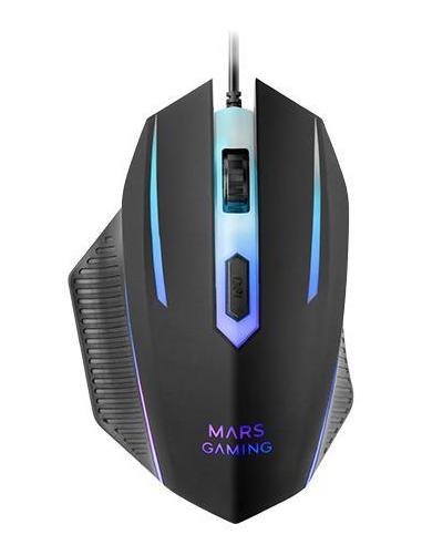Mars Gaming MCP124PRO Combo RGB 4en1 Teclado H-Mech Ratón Auriculares Alfombrilla Español Negro