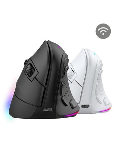 Mars Gaming MM-SK Ratón Gaming Inalámbrico Vertical Ergonómico RGB Chroma 8400DPI Tri-Mode Negro