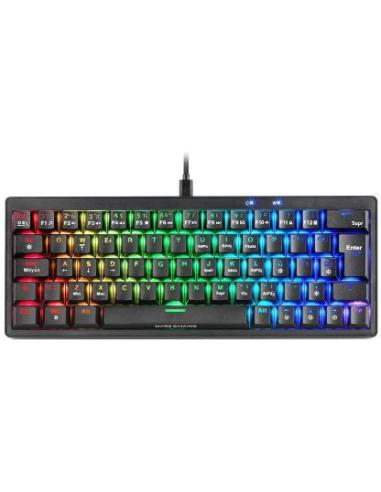 Mars Gaming MKMINIPRO Teclado Mecánico RGB 60% Switch Silencioso Negro