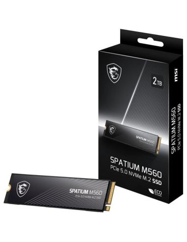 MSI SPATIUM M560 2TB Disco SSD 10300MB/s NVMe PCIe 5.0 M.2 Gen5 3D NAND