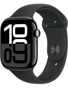 Apple Watch Series 10 GPS + Cellular 46mm Caja Aluminio Negro Azabache y Correa Deportiva Negra S/M