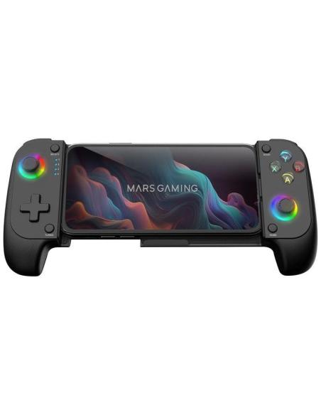 Mars Gaming MGPX Gamepad Bluetooth 5.0 para Android e IOS RGB Neon Vibración Dual Turbo Negro