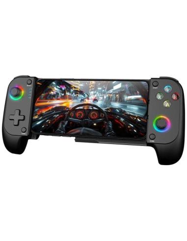 Mars Gaming MGPX Gamepad Bluetooth 5.0 para Android e IOS RGB Neon Vibración Dual Turbo Negro