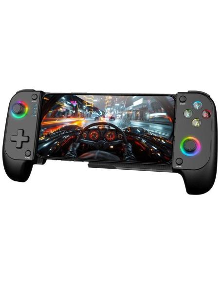 Mars Gaming MGPX Gamepad Bluetooth 5.0 para Android e IOS RGB Neon Vibración Dual Turbo Negro