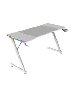 Mars Gaming MGD-X140RGB Mesa Ergonómica ARGB Mando Alfombrilla XXL Soportes Externos 140x60cm Blanco-AGAMEG0067