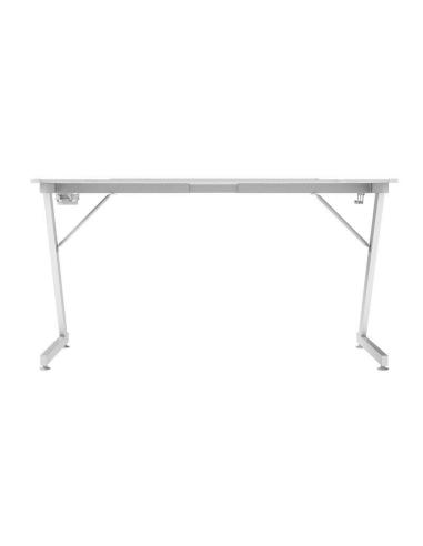 Mars Gaming MGD-X140RGB Mesa Ergonómica ARGB Mando Alfombrilla XXL Soportes Externos 140x60cm Blanco