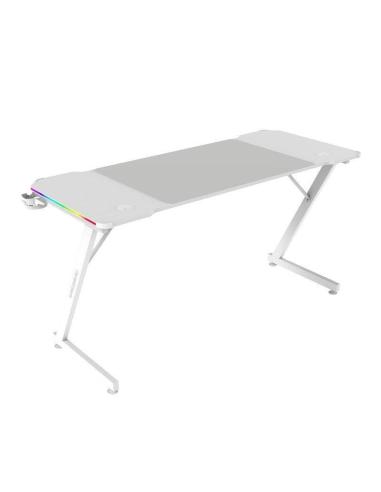 Mars Gaming MGD-X140RGB Mesa Ergonómica ARGB Mando Alfombrilla XXL Soportes Externos 140x60cm Blanco