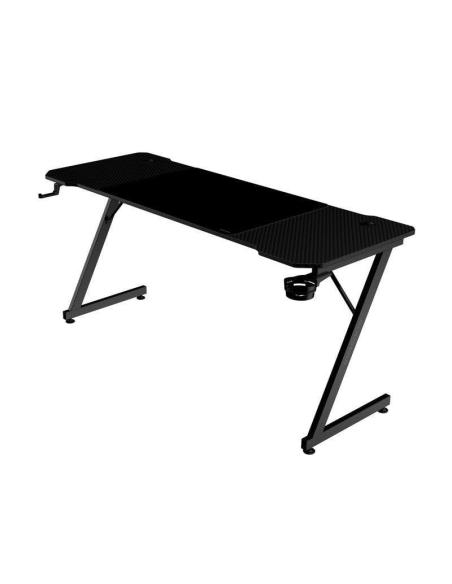 Mars Gaming MGD-X160 Mesa Ergonómica Alfombrilla XXL Soporte Auriculares y Bebida 160x60cm Negro