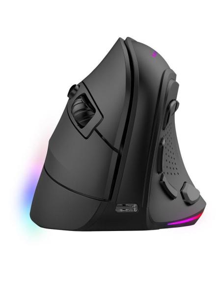 Mars Gaming MM-SK Ratón Gaming Inalámbrico Vertical Ergonómico RGB Chroma 8400DPI Tri-Mode Negro
