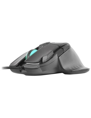 Mars Gaming MM-XT Ratón Gaming RGB Ergonómico con Reposa Pulgar 12800DPI Switches Huano Negro