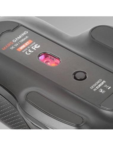 Mars Gaming MM-XT Ratón Gaming RGB Ergonómico con Reposa Pulgar 12800DPI Switches Huano Negro