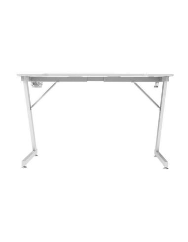 Mars Gaming MGD-X120 Mesa Ergonómica Alfombrilla XXL Soporte Auriculares y Bebida 120x60cm Blanca