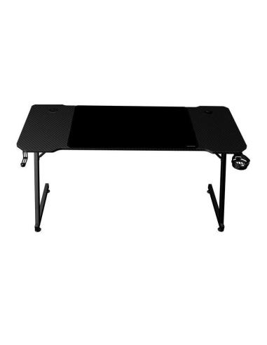 Mars Gaming MGD-X140 Mesa Ergonómica Alfombrilla XXL Soporte Auriculares Y Bebida 140x60cm Negro