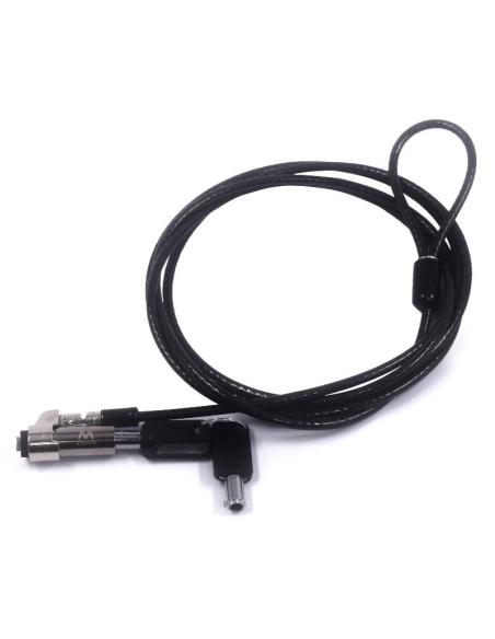 Ewent EW1239 Cable de Seguridad con Llave Negro