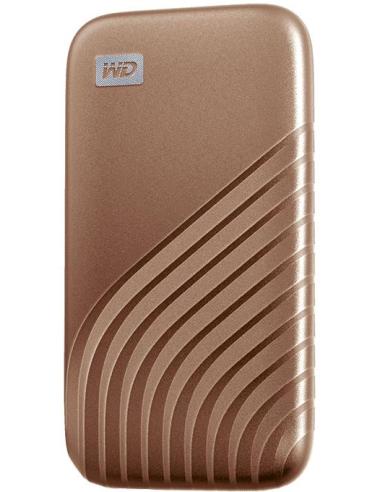 WD My Passport SSD 500GB USB-C Dorado