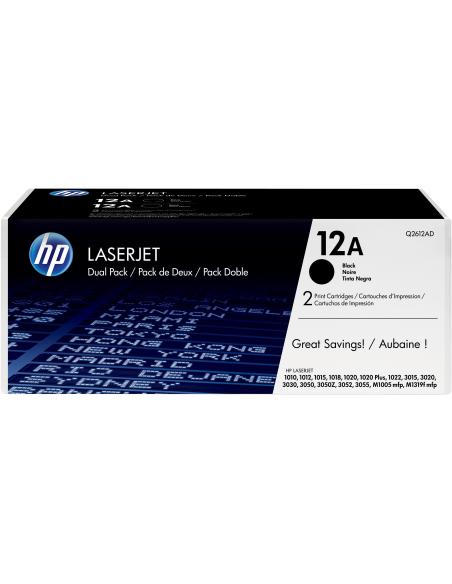 HP 12A Q2612AD LaserJet Tóner Negro