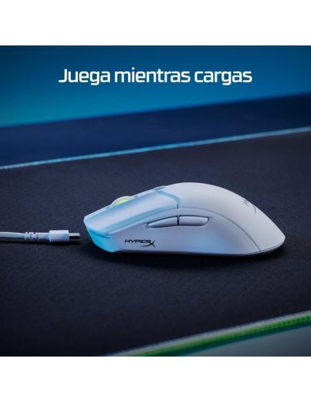 HyperX Pulsefire Haste 2 Wireless Ratón Gaming Inalámbrico RGB 26000 DPI Blanco