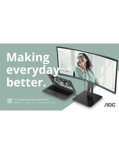 AOC CU34P3CV 34" LED VA UltraWide WQHD 100Hz USB-C