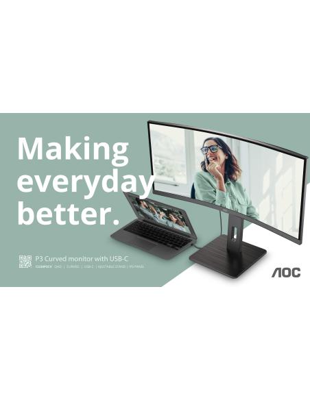 AOC CU34P3CV 34" LED VA UltraWide WQHD 100Hz USB-C