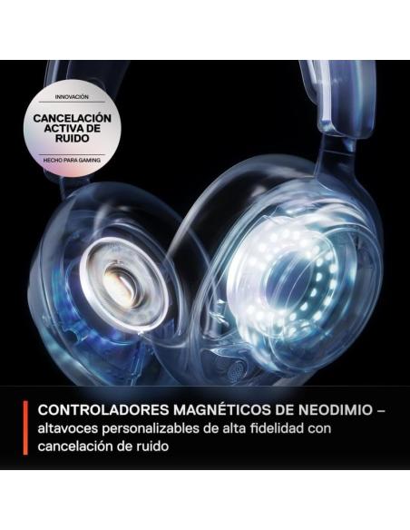Steelseries Arctis Nova Pro Wireless P Auriculares Gaming Inalámbricos Blancos para PC/PS5