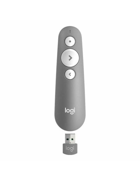 Logitech R500 Mando Inalámbrico Láser para Presentaciones Gris