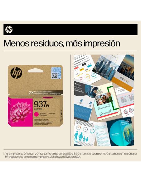 HP EvoMore 937E 4S6W7NE Cartucho de Tinta Magenta