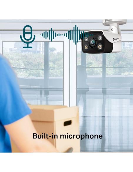 TP-Link VIGI C330 Full-Color Cámara de Videovigilancia de Exterior Tipo Bullet IP67 4mm 3MP Blanca