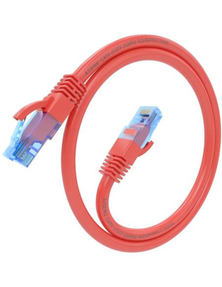Aisens A135-0786 Cable de Red RJ-45 Cat.6 U/UTP 30 cm Rojo