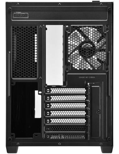 FSP CMT380 Midi Tower Cristal Templado USB 3.2 Negro