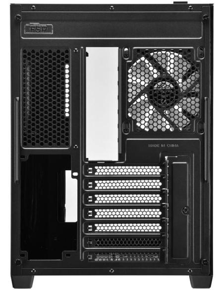 FSP CMT380 Midi Tower Cristal Templado USB 3.2 Negro